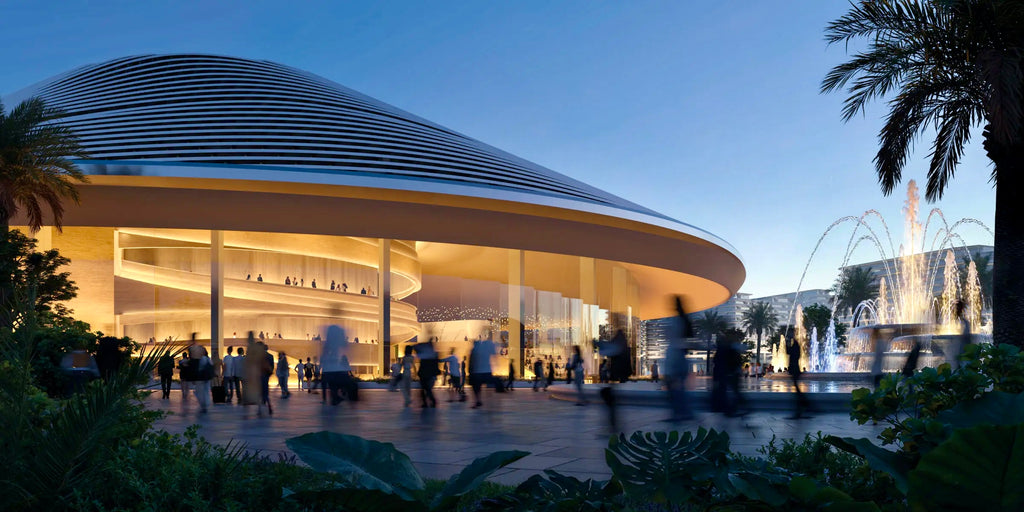 Artist’s impression of an entertainment venue at Azizi Venice