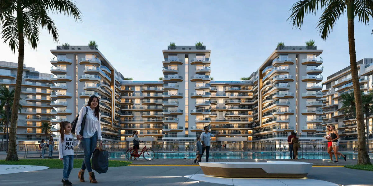Artist’s impression of residential buildings at Azizi Venice